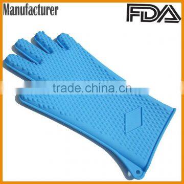 silicone extra long bbq grill glove with FDA approved