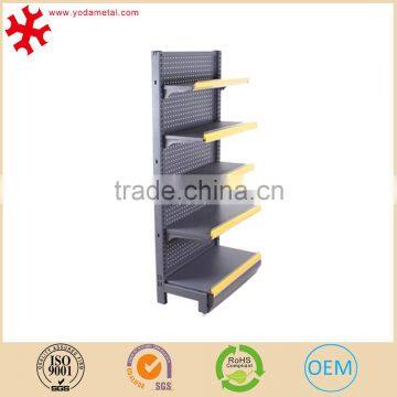 Double Side Supermarket Metal Floor Standing Display Gondola Rack photo-2