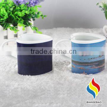 Heart Shape Color Changing Ceramic Coffee Mugs photo-6