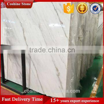 Polished white marble slabs natural stone slab