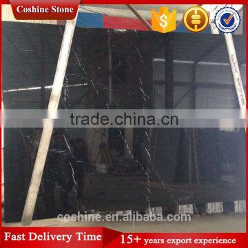 Indoor Projects Black With White Vein Marble Natural Stone Slab photo-5