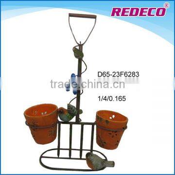 Outdoor decorative iron flower pot for sale