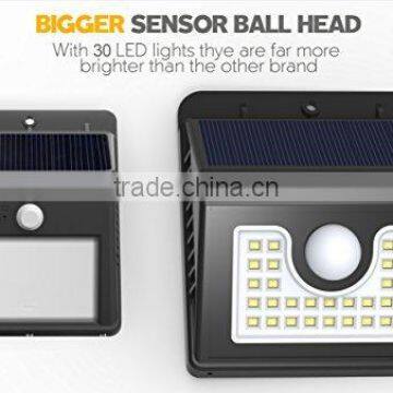 30LED soalr waterproof battery powered bright led street light
