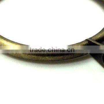 Steel Curtain Metal Rod Ring Fixed Eyelet Inside Diameter 43mm Antique Brass Plated photo-4