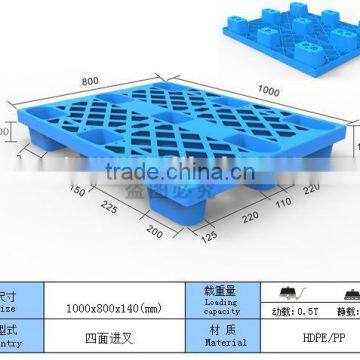 HDPE single light logistic plastic pallet