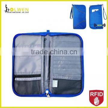 RFID Blocking Travel Passport Document Bag