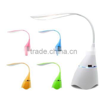 Dimmable LED Desk Lamp, Smart Music Folding Table Lamp Desk Lights with Built-in Bluetooth Speaker