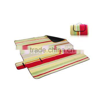 Wholesale Customised Logo Picnic Blanket Tartan Foldable Camping Picnic Mat With Waterproof PEVA Backing photo-5