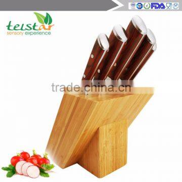 High-end color wood handle stainless steel kitchen knives