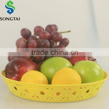 customize colorful plastic fruit plate fruit bowl