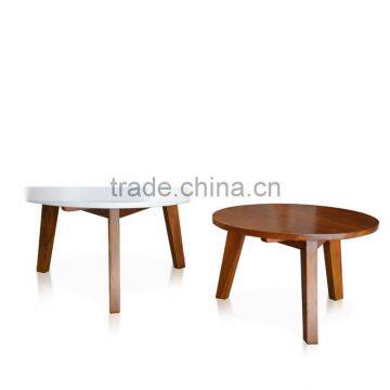 Side Table Circular For Kids Room Solid Teak Wood photo-2