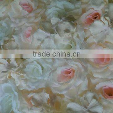 High Quality Customized 50*50c Rose Artificial Flower Wall for Wedding Decoration Stage Background Decoration photo-3