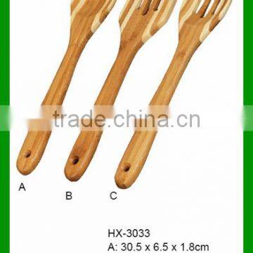 Custom 3 Piece Bamboo Kitchen Accessories Cooking Utensil Set