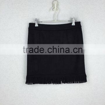 Original Design Latest Tassel Trim Mini Skirt Sexy Lady Fashion Skirt photo-2
