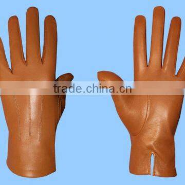 LAMBSKIN LEATHER DRESS GLOVES with SILK LINING