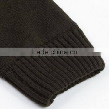 Branded 1/4 Zip up Polo Neck Plain Knitted Handmade Mens Pullover Sweater photo-4