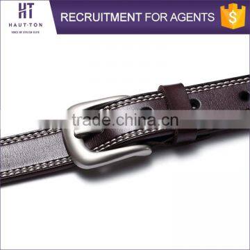 HAUTTON Brand Fashion Casual Ladies Alloy Pin Buckle Waist Belts Hot Sale Woman Genuine Split Cow Leather Belt photo-5