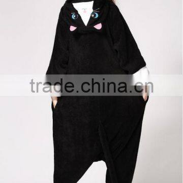 Flannel Fleece Cat Funny Carnival Costume Adult Couple Animal Onesie Wholesale photo-5