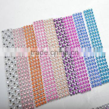Wholesale 24 Rows Plastic Rhinestone Trim for Craft Decoration photo-3