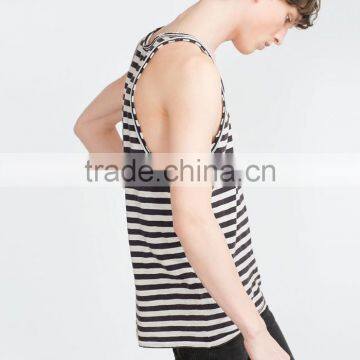 Custom Fashion Stripe Design Man Vests photo-2
