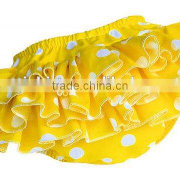 Baby Girl Summer Dress Whole Round Triple Ruffles Bloomer Skirt Baby Wear Clothes photo-4