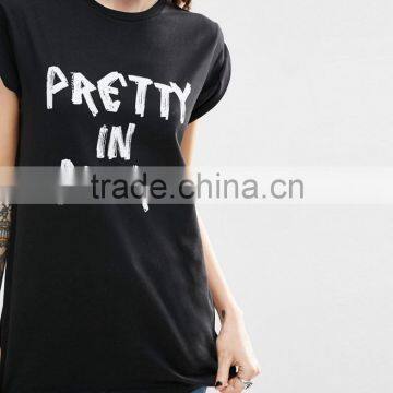 Latest Design Custom Girls T Shirt New Fashion t Shirt Word Print photo-3