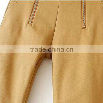 EY0016L Women Fashion Thickening Zipper Pencil Leggings photo-3