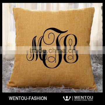 Wholesale Monogrammed Linen Pillow Case photo-4