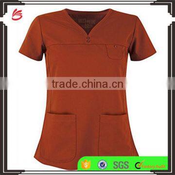 Colorful 2017 Custom Fashionable Scrub Top Nurse Hospital Uniforms Medical Scrubs Designs photo-2