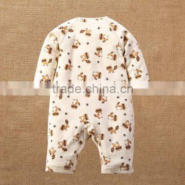 Animal Pattern Baby Infant Rompers Natural Colored Cotton Bodysuit Onesie One-piece Set