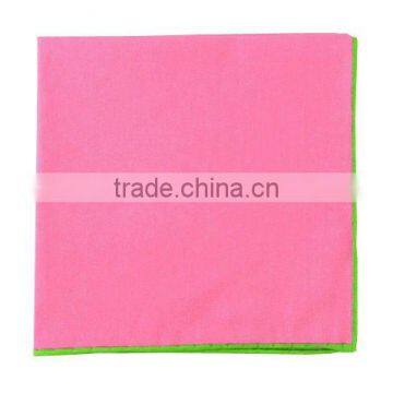 contrasting border hankie