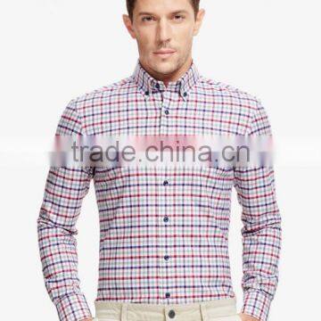 Manufactures dress shirt for men plaid fabric men shirt cutting