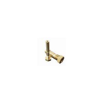 Six corners threaded pin, made of brass