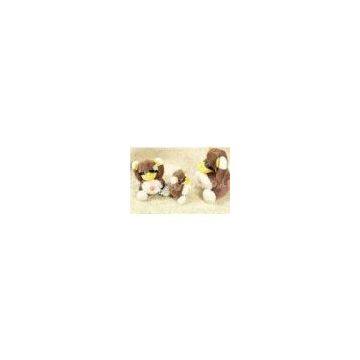 OEM soft plush animal and teddy bear doll brown christmas dancing toys