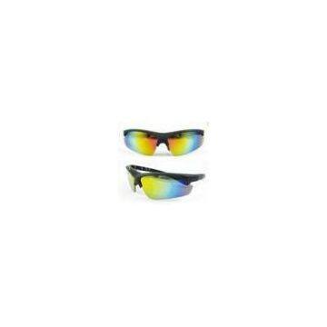 Black Frame Color Lens Stylish Sports Sunglasses With Optical Insert Bp-6197