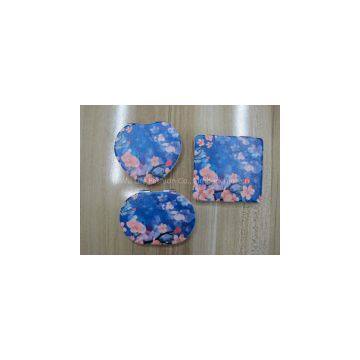 Flowers Print PU Mirror LFM2201