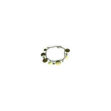 BR816 OEM, ODM 316LGirls / Womens Stainless Steel Bracelets With Fresh Water Pearl, Charms For Anni