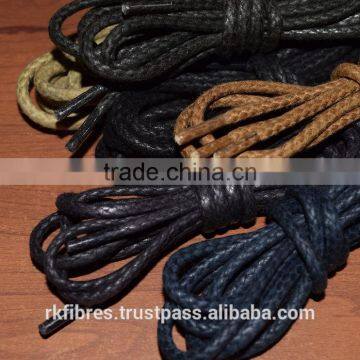 waxy rope shoelaces