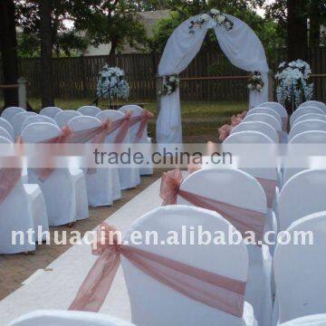 white polyester seat cover wedding and banquet chair cover