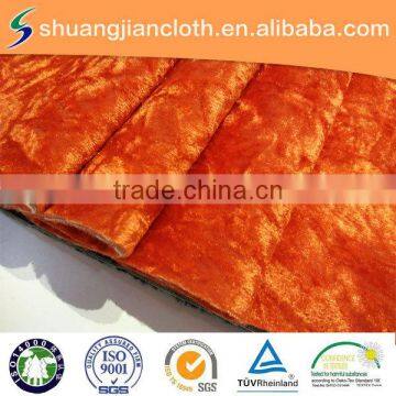 polyester crushed miscellaneous velvet upholstery fabric