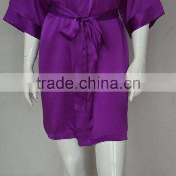 100% Chinese Pure Silk High Quality Femme Robe photo-2