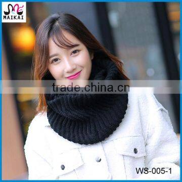 Factory wholesale women's fashion knit acrylic korea scarf