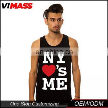 Cheap Custom Printed Singlets Men Blank Tank Top