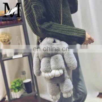 2015 New and Fashion Great Quality Girl Genuine Rex Rabbit Fur Bag Women's Bag