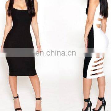 Knee length women europe dresses