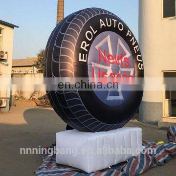 Ningbang hot sale advertising inflatable tire model,inflatable tire balloon,inflatable tire advertising