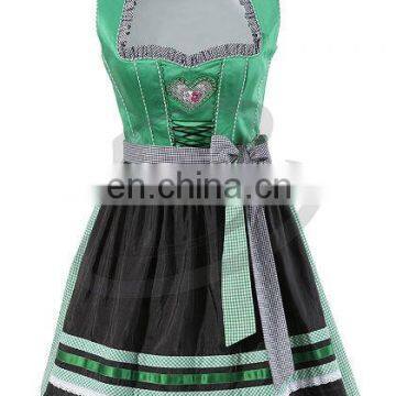 Green Classical Dirndl Trachten German Oktoberfest Bavarian Traditional Dirndl For Women (German Bavaria Dirndls) photo-2