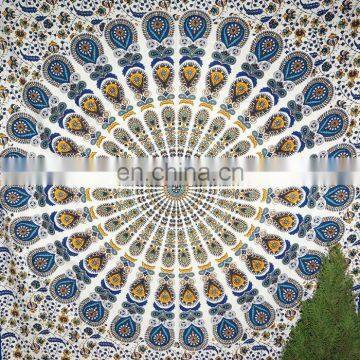 Queen Size Wall Hanging Mandala Tapestries Hippie Art Tapestry Beach Throw Blanket Hippie Peacock Wall Hanging Picnic Wholesale photo-5