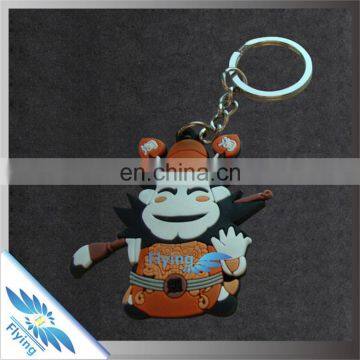 Customzied Best Sell Pvc Keychain/ Silicone Keychain With Cartoon Design