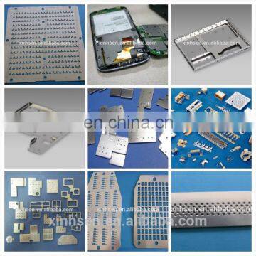 LCD screening can pcb board shield case /metal shielding cover screening can for cell phone